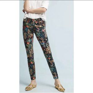 Anthropologie Pilcro and The Letterpress Floral Jeans Sz 28